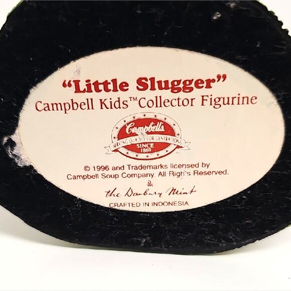 Campbells Kids Collector Figurine "Little Slugger" Baseball Player with Red Cap - Picture 6 of 6